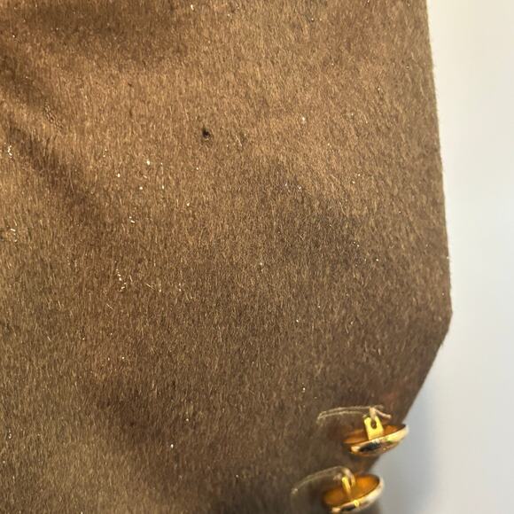 Escada Olive Green & Metallic Angora Blend Blazer Jacket - size 44 (US Large) - Picture 8 of 8